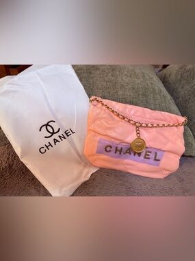 Pink Quilted Chain Shoulder Bag